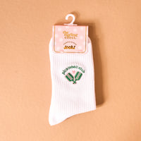 EMBROIDERED CREW SOCKS PICKLEBALL
