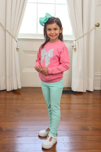 TROTTER STREET FRENCH TERRY PULLOVER BOW