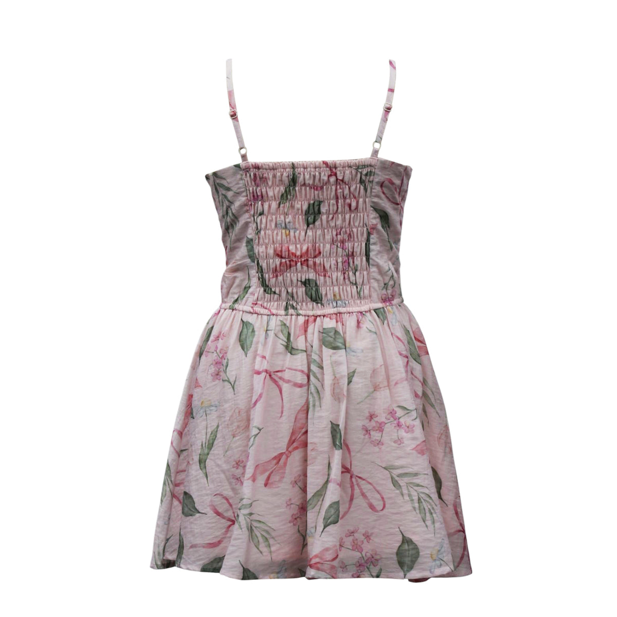 Blush Front Ruffle Dress