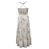 Emma Maxi Ruffle Shoulder Blush