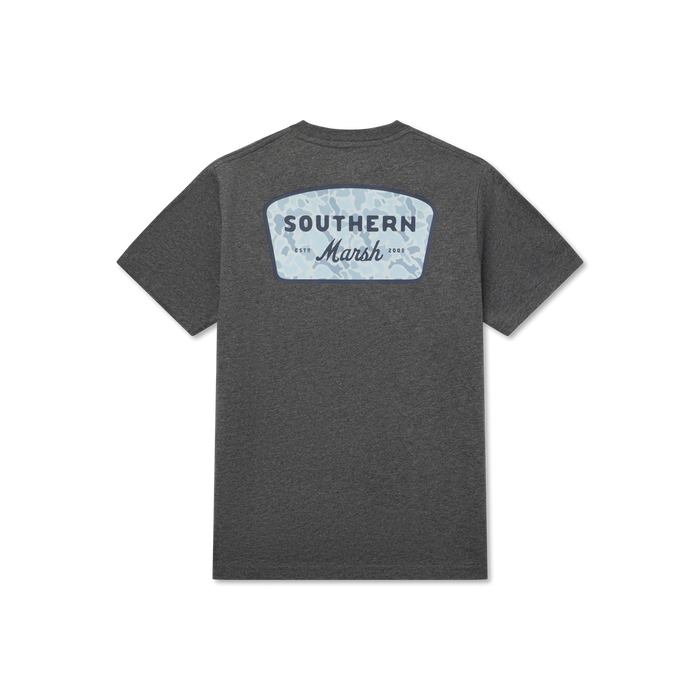 SOUTHERN MARSH YOUTH BRANDING RETRO CAMO TEE MIDNIGHT GRAY