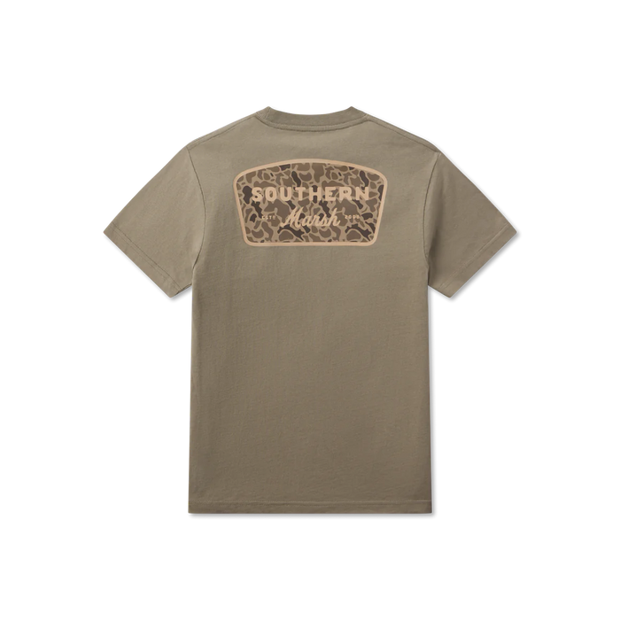 SOUTHERN MARSH YOUTH BRANDING RETRO CAMO TEE STONEWALL OLIVE