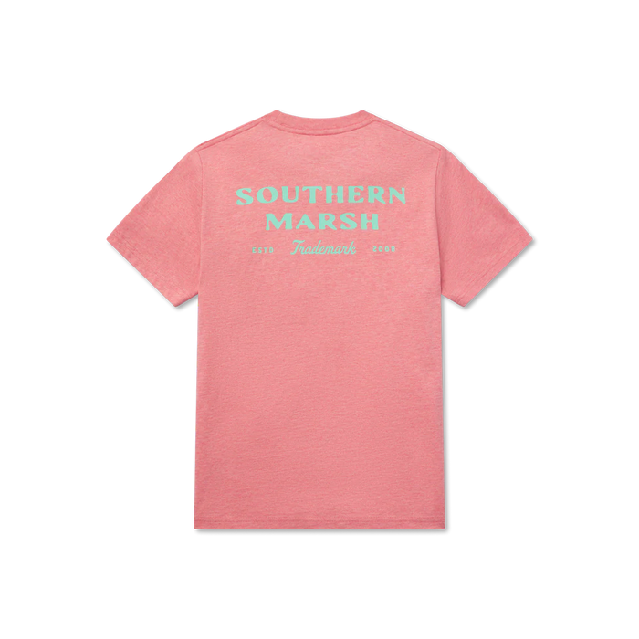 SOUTHERN MARSH YOUTH TRADEMARK TEE WASHED RHUBARB