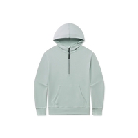 SOUTHERN MARSH YOUTH ANGIE ACTIVE HALF ZIP HOODIE SEAFOAM