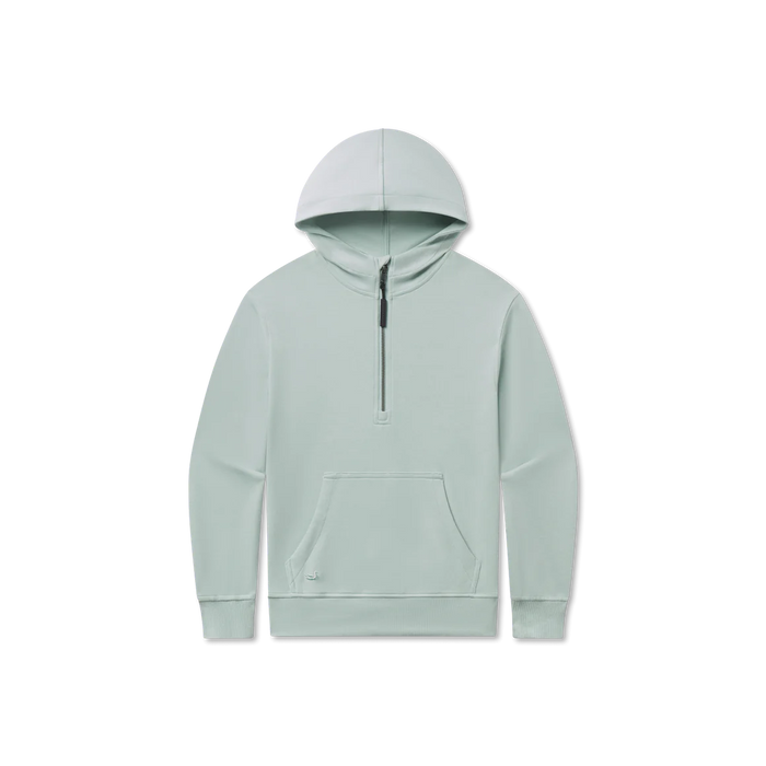 SOUTHERN MARSH YOUTH ANGIE ACTIVE HALF ZIP HOODIE SEAFOAM