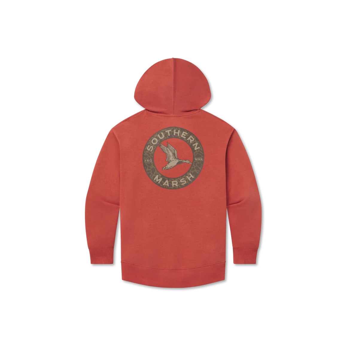 Youth Surfside Hoodie Inflight Camo Washed Red