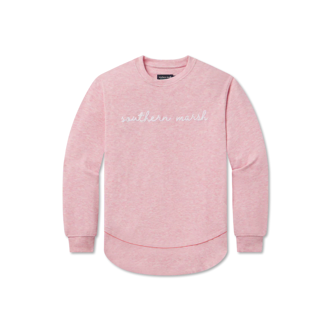 SOUTHERN MARSH YOUTH TERRA TEXTURED VINTAGE SWEATER PINK
