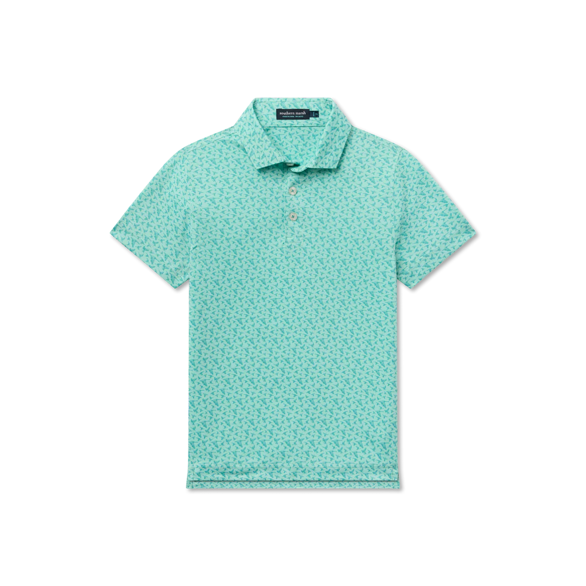 FLYLINE PERFORMANCE POLO IN FLIGHT ANTIUGA BLUE