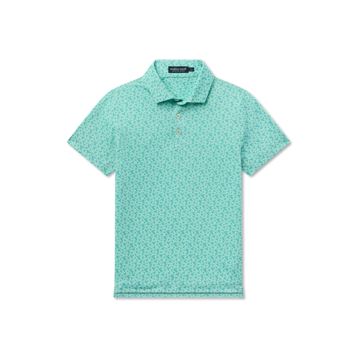 FLYLINE PERFORMANCE POLO IN FLIGHT ANTIUGA BLUE