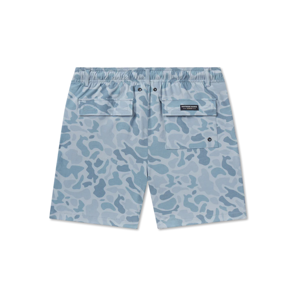 SOUTHERN MARSH YOUTH SEAWASH LINED TRUNK LIGHT BLUE CAMO