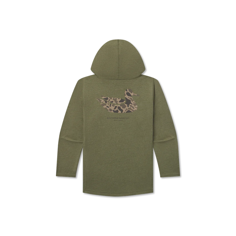 SOUTHERN MARSH YOUTH CLASSIC HOODIE TEE DUCK ORIGINAL CAMO