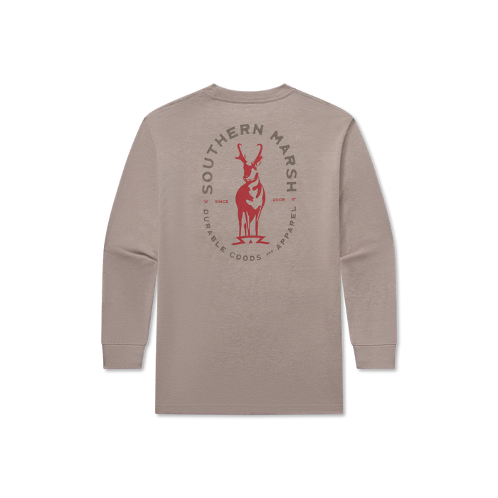 SOUTHERN MARSH YOUTH SEAWASH TEE STAG LONG SLEEVE