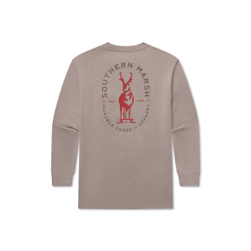 SOUTHERN MARSH YOUTH SEAWASH TEE STAG LONG SLEEVE