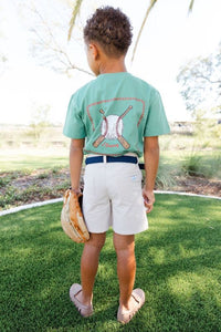 J.BAILEY LOGO TEE BASEBALL ON SAGE