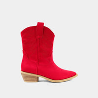 SHUSHOP ZAHARA KIDS RED SUEDE BOOT