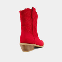 SHUSHOP ZAHARA KIDS RED SUEDE BOOT