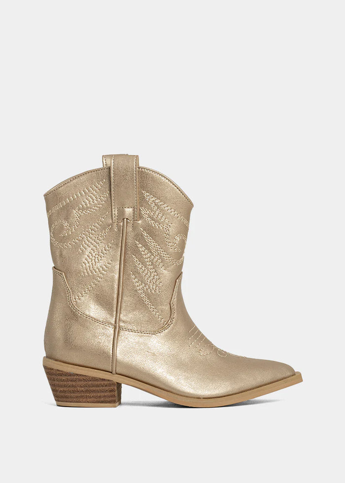 SHUSHOP ZAHARA MINI KIDS GOLDEN BOOTS