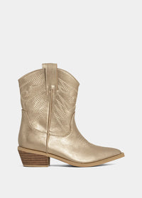 Zahara Mini Kids Golden Boots