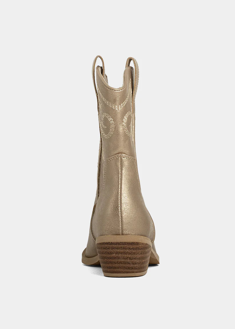 SHUSHOP ZAHARA MINI KIDS GOLDEN BOOTS