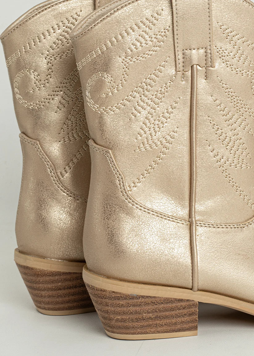 Zahara Mini Kids Golden Boots