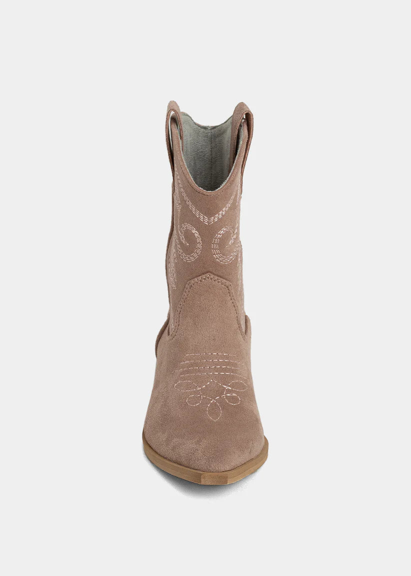 SHUSHOP ZAHARA MINI KIDS ROSE SUEDE BOOTS