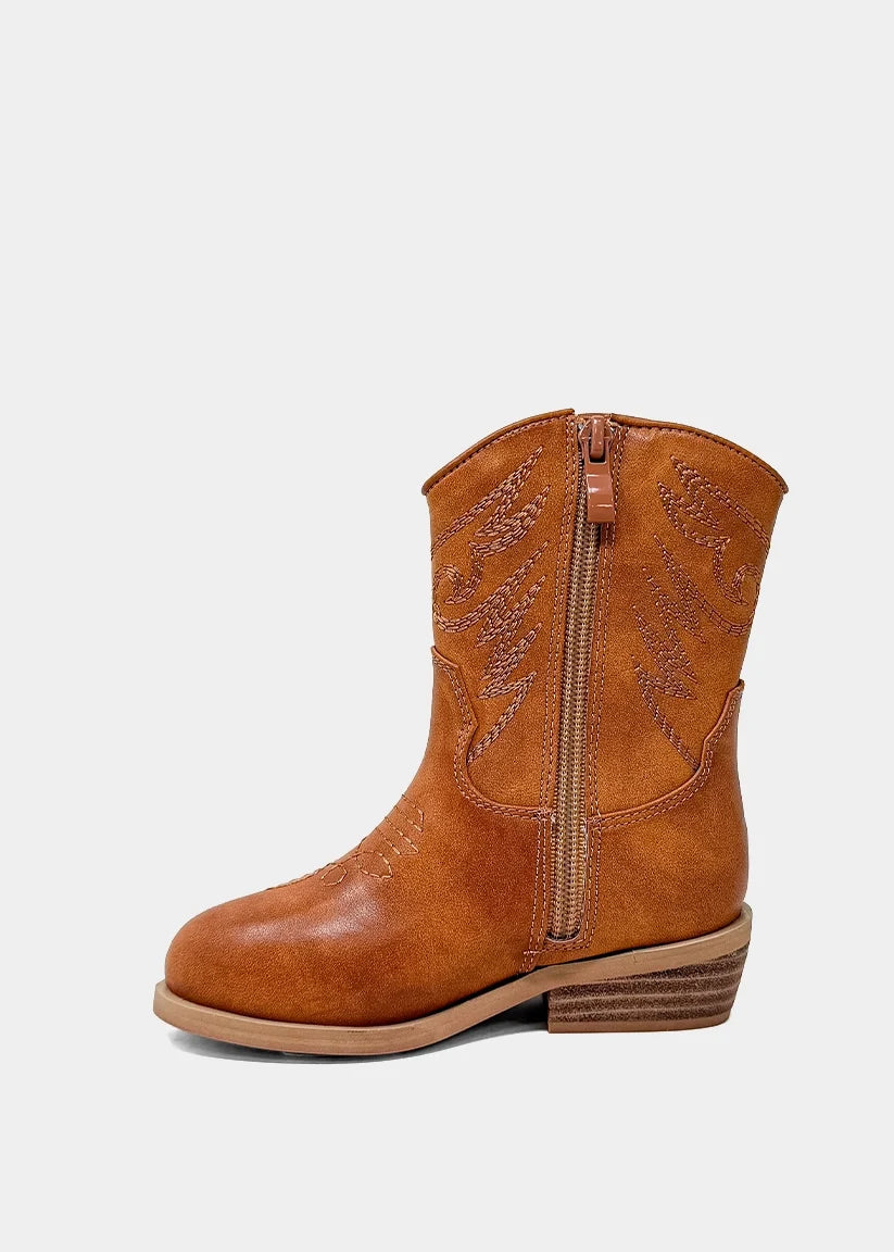 Zahara Mini Toddler Brown Boot