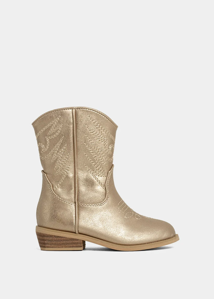Zahara Mini Toddler Golden Boots