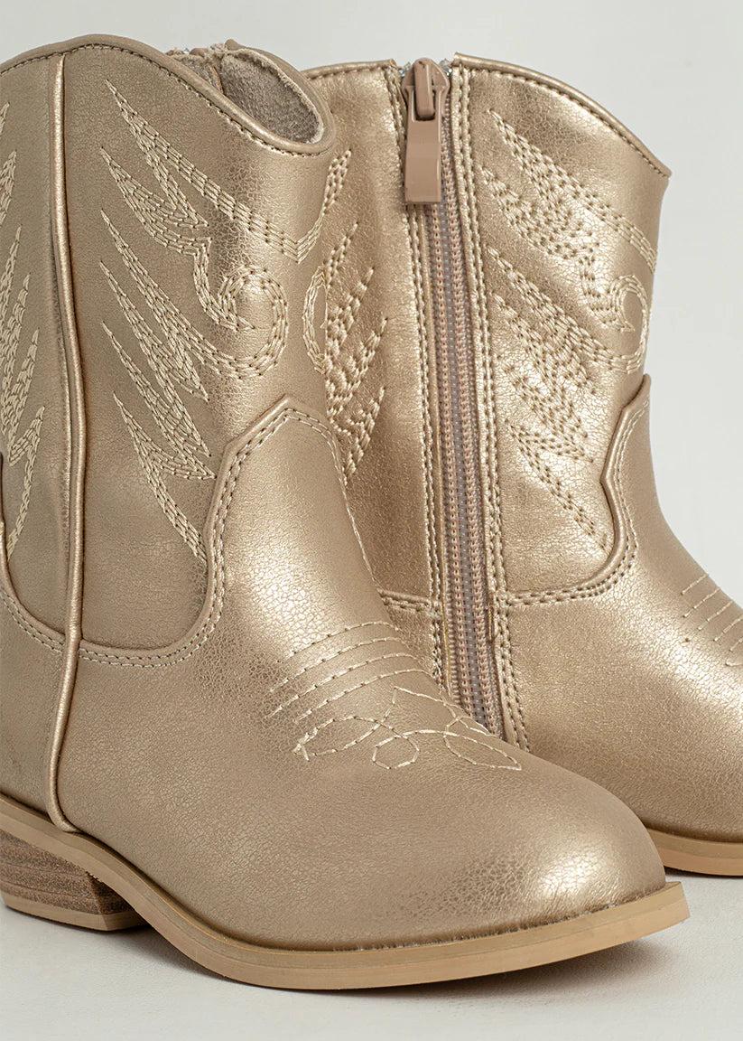 Zahara Mini Toddler Golden Boots