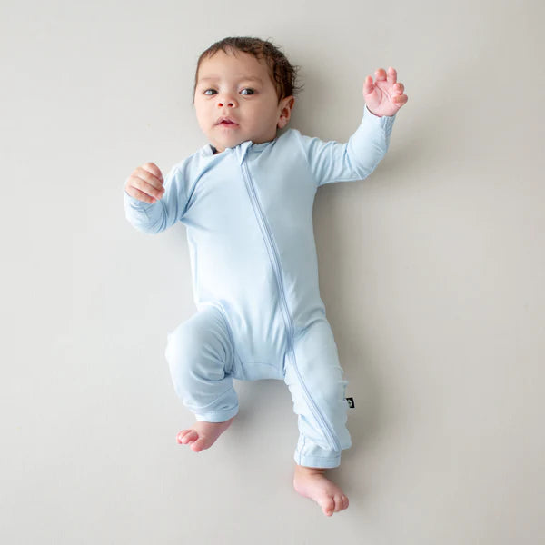 ZIPPERED ROMPER IN BREEZE