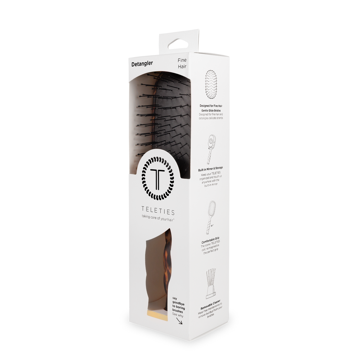 Detangler Hair Brush for Fine Hair Tortoise
