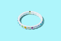 MAEVE ENAMEL STRETCH BRACELET COLORFUL
