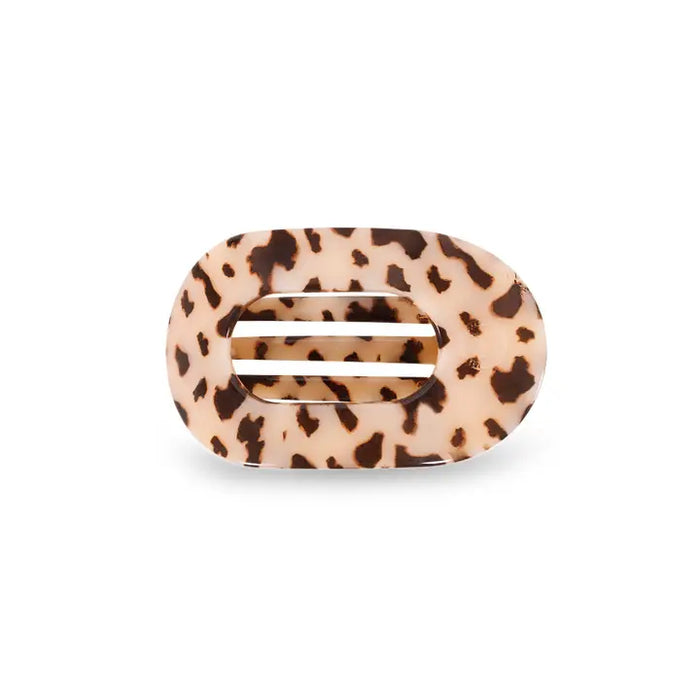 TELETIES BLONDE TORTOISE SMALL FLAT ROUND CLIP
