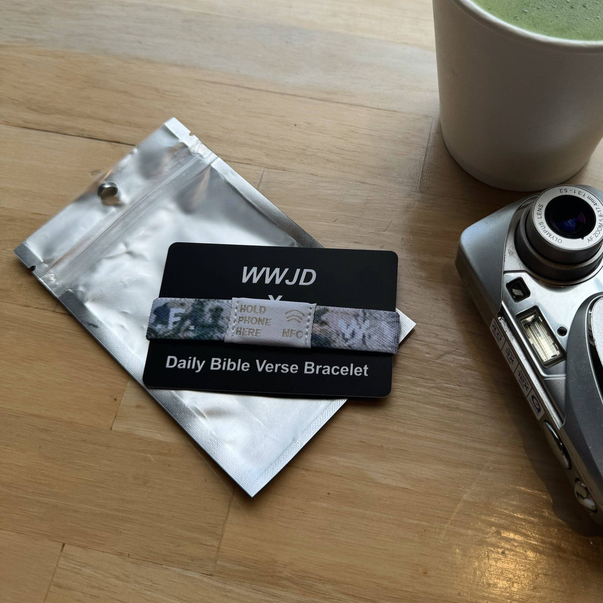 Daily Bible Verse "Wwjd X Hwlf" Bracelet  Light Camo