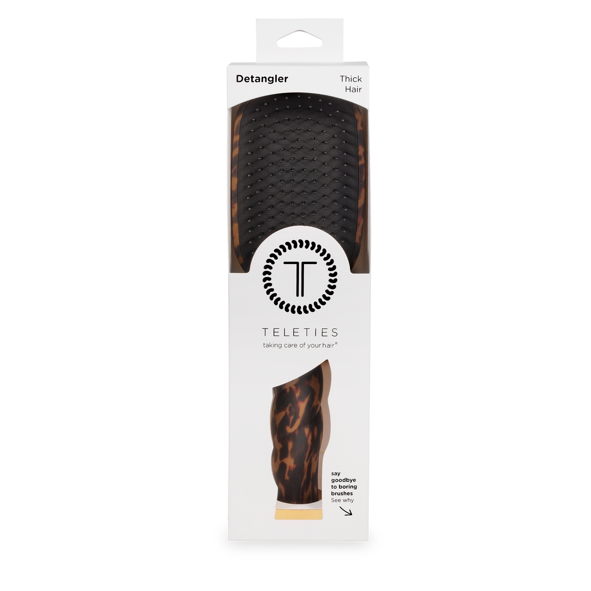 Detangler Hair Brush for Thick Hair Tortoise