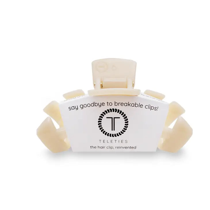 TELETIES CLASSIC ALMOND BEIGE MEDIUM HAIR CLIP
