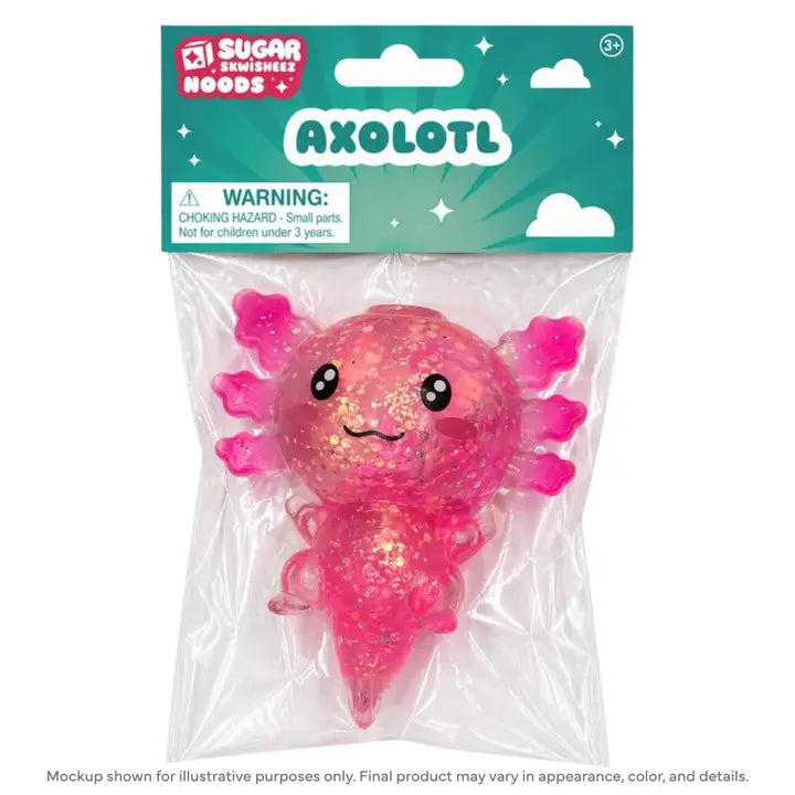 Toysmith Sugar Skwisheez Noods Axolotl