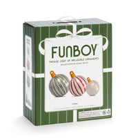 FUNBOY VINTAGE STRIPE LIGHT UP INFLATABLE ORNAMENTS