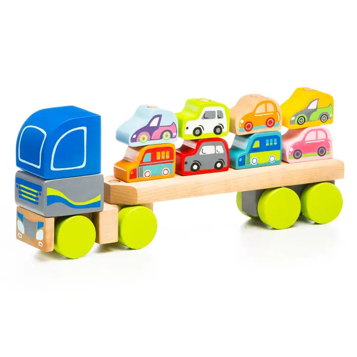 CUBIKA WOODEN TRUCK WITH CARS