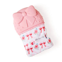 ITZY RITZY ITZY MITT SILICONE TEETHING MITT BOW