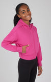 GIRLS SCUBA FULL ZIP EVERYDAY HOODIE JACKET ROSE VIOLET