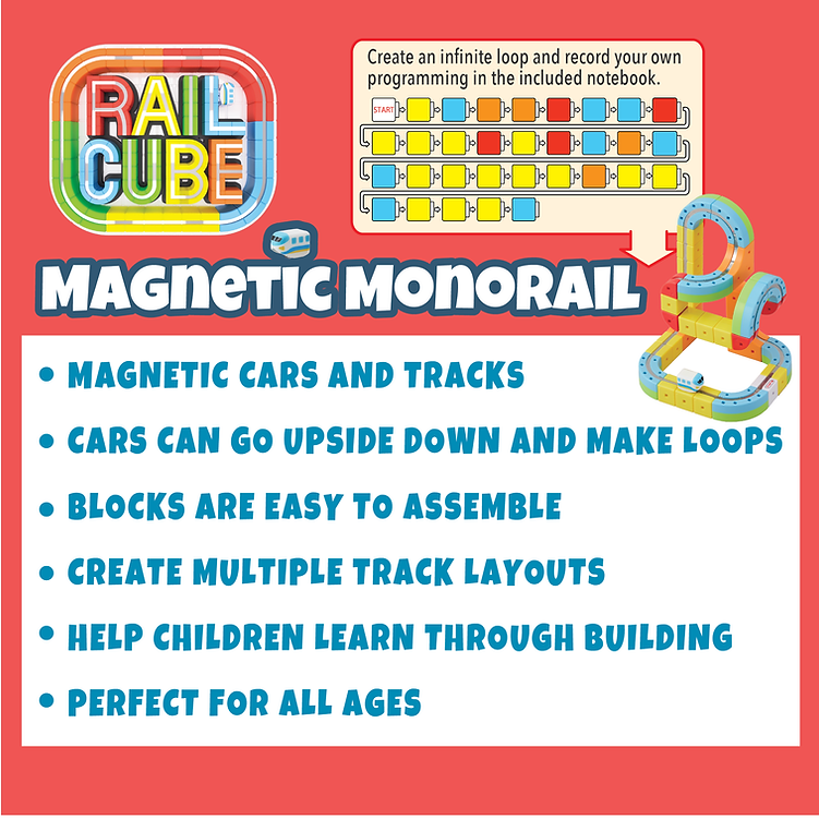 MAGNETIC MONORAIL DELUXE SET