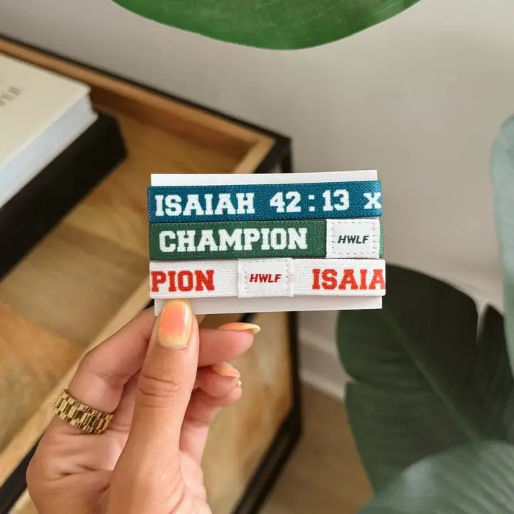 HWLF ISAIAH 42:13 X CHAMPION ELASTIC 3 PACK