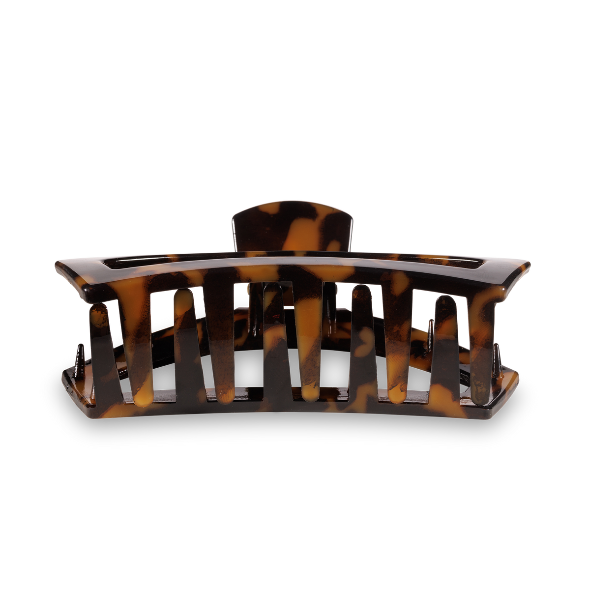 Open Hair Clip Large Tortoise