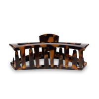 Open Hair Clip Large Tortoise