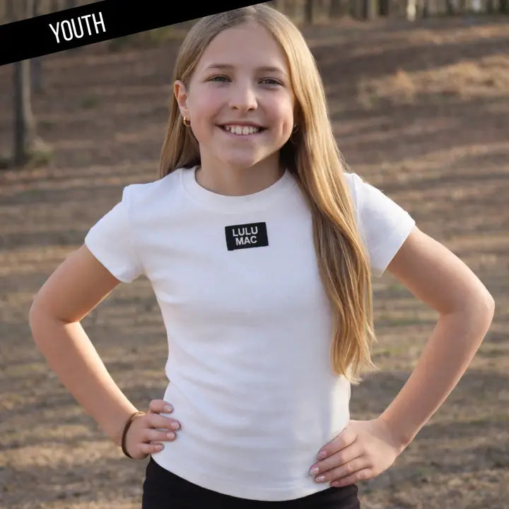 KIDS BABY DOLL TOP WHITE