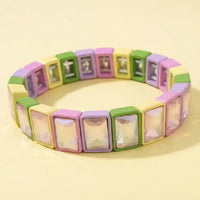 ESTELE ENAMEL STRETCH BRACELET MULTI COLOR
