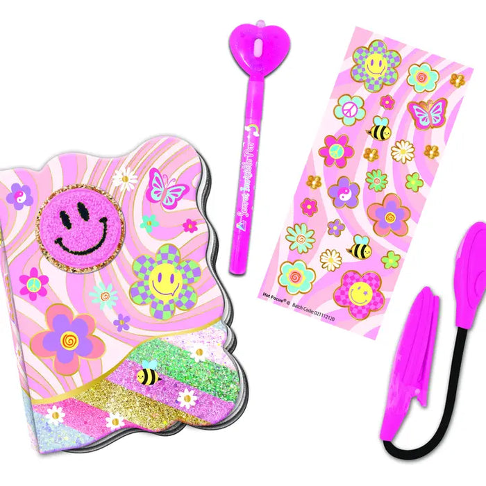 HOT FOCUS SECRET JOURNAL FUN GROOVY FLOWER