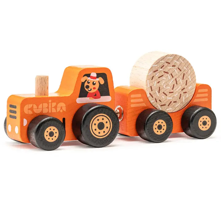 CUBIKA WOODEN TOY TRACTOR
