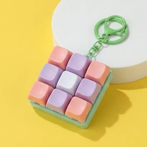 Keyboard Fidget Stress Relief Keychain Lavender