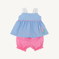 Babs Bloomer Set Sunrise Blvd Blue Mini Gingham